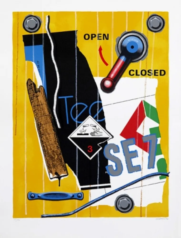 シルクスクリーン Klasen - Se 7 faune jaune