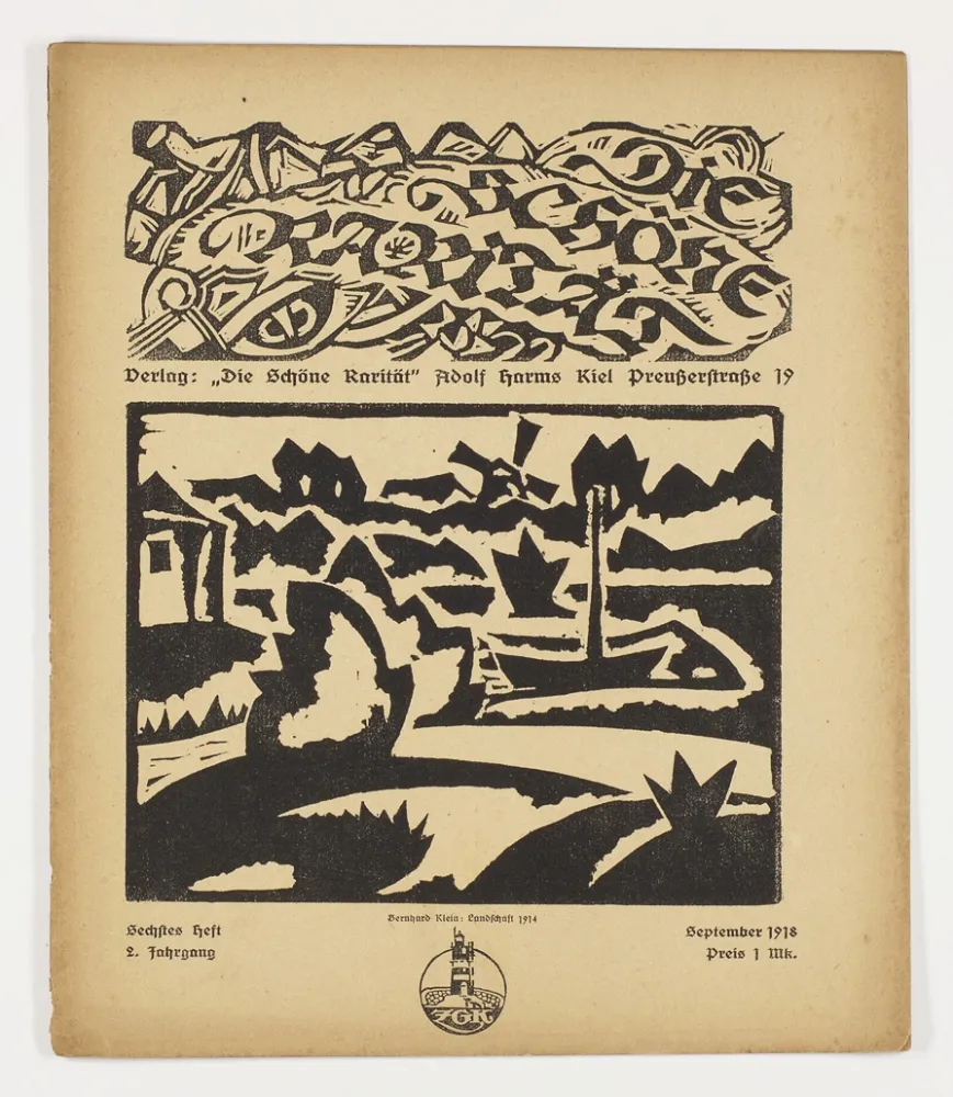 木版 Klein - Landschaft (Die schöne Rarität)