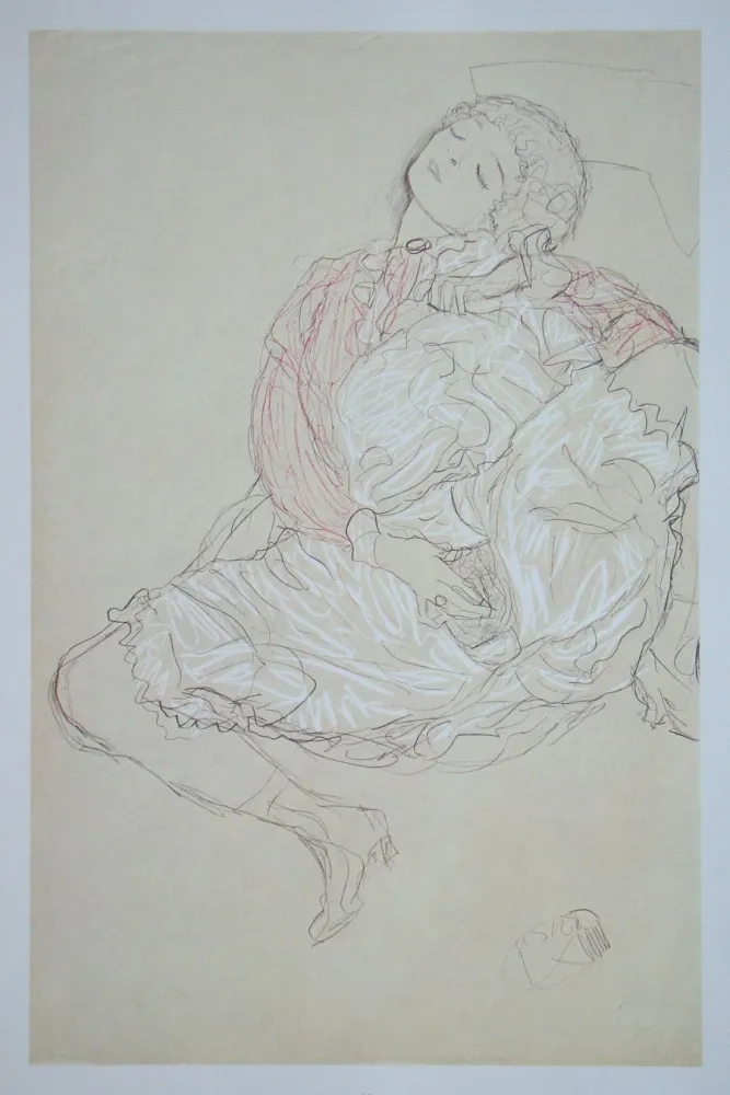 オフセット Klimt (After) - Erotische Zeichnung