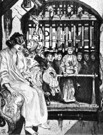 エッチングと　アクチアント Klinger - Davanti alla porta