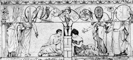 エッチングと　アクチアント Klinger - Piramo e Tisbe I