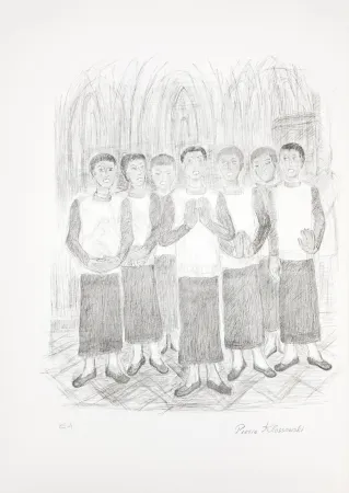 リトグラフ Klossowski - Chorale de garçon (le choeur)