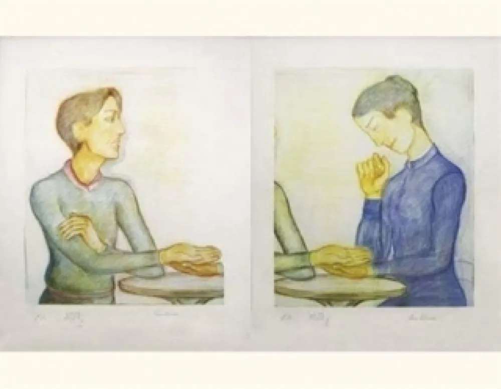 リトグラフ Klossowski - La chiromancienne