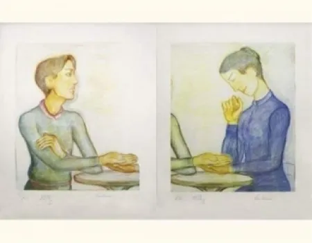 リトグラフ Klossowski - La chiromancienne