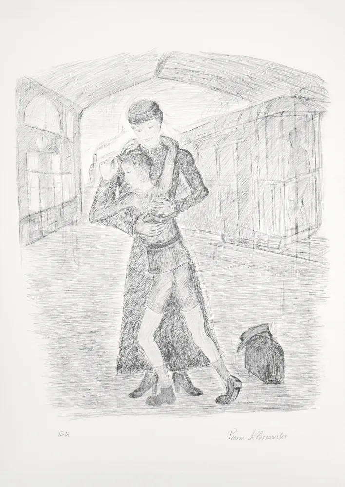 リトグラフ Klossowski - Mère et fils
