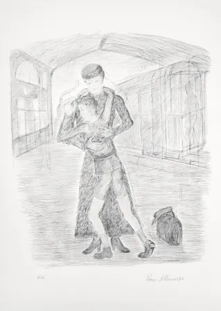 リトグラフ Klossowski - Mère et fils