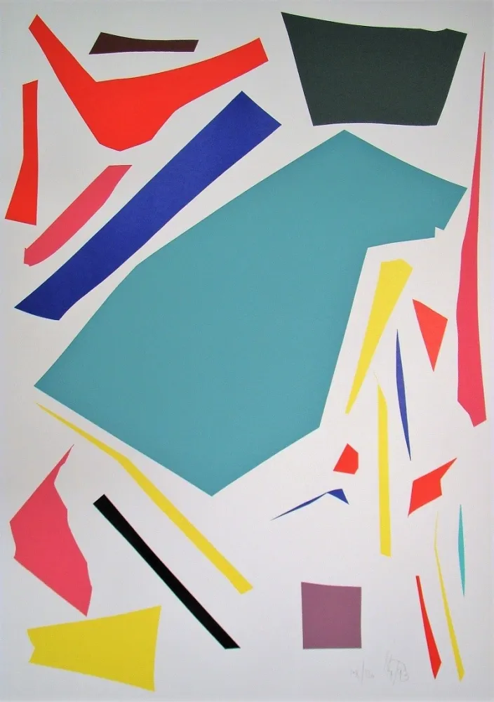 シルクスクリーン Knoebel - Messerschnitt  71 / 93