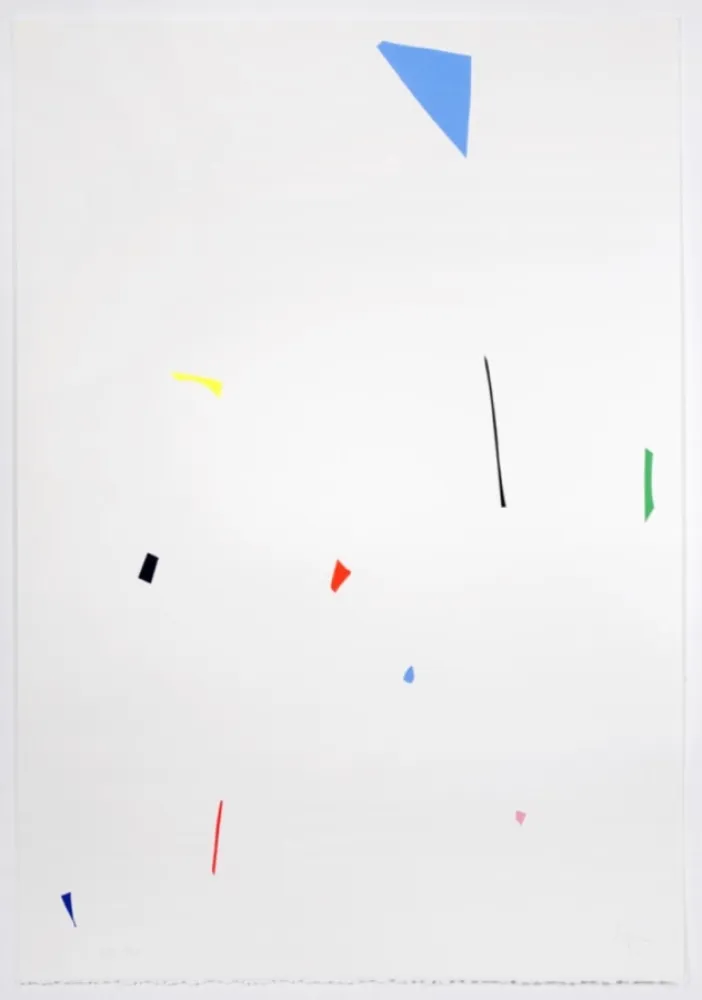 シルクスクリーン Knoebel - Ohne Titel (2)