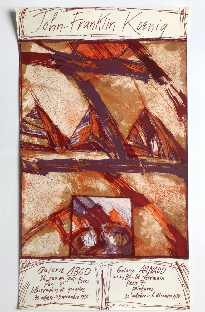 掲示 Koenig - Galeries ABCD et Arnaud