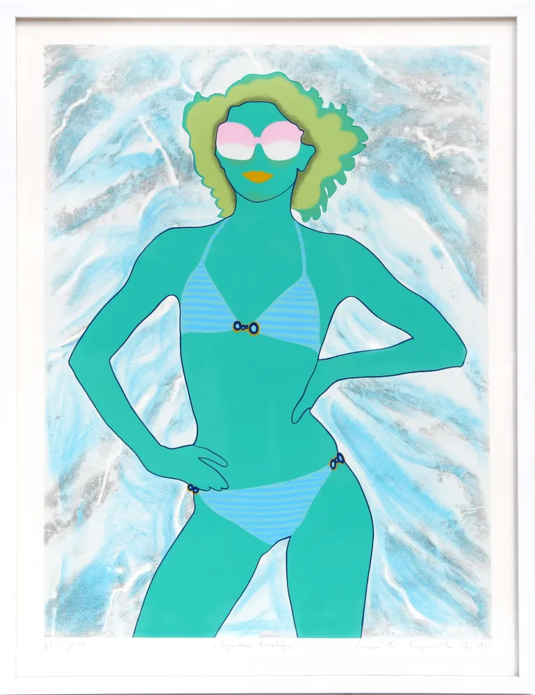 シルクスクリーン Kogelnik - Green Lady