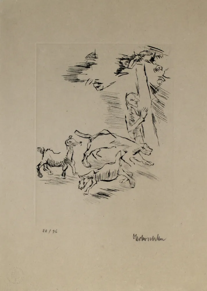 彫版 Kokoschka - Der Beobachter