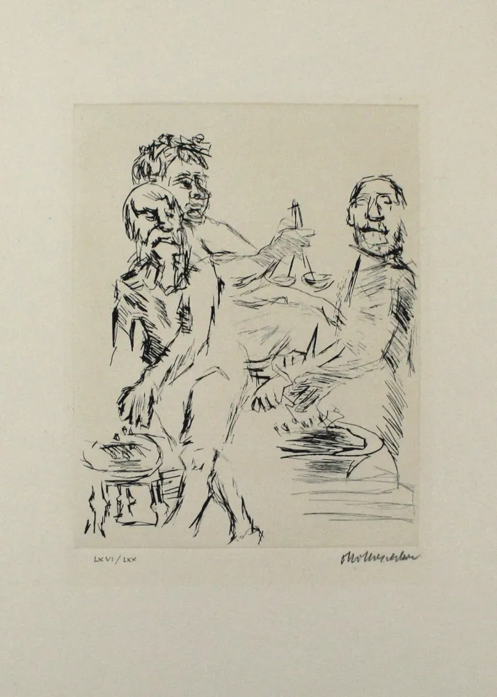 ポイントーセッシュ Kokoschka - Dionysos, Aischylos und Euripides opfern vor dem Wettkampf