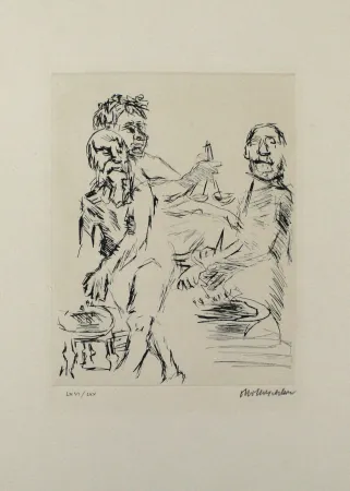ポイントーセッシュ Kokoschka - Dionysos, Aischylos und Euripides opfern vor dem Wettkampf