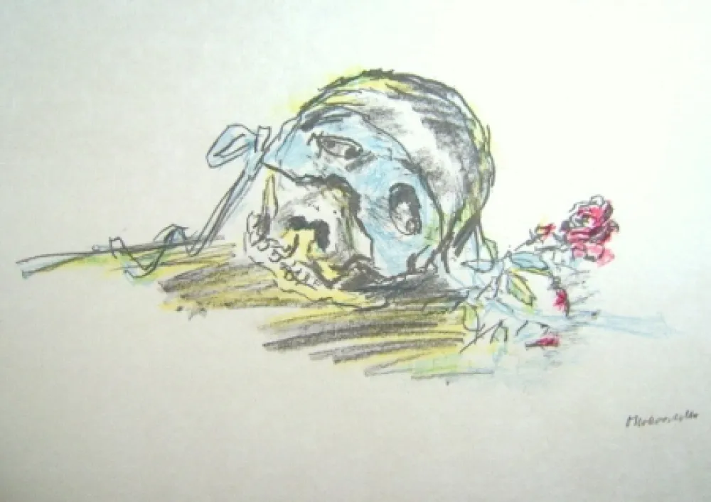 リトグラフ Kokoschka - Le Bal Masqué