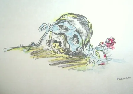 リトグラフ Kokoschka - Le Bal Masqué