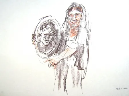 リトグラフ Kokoschka - Le Bal Masqué