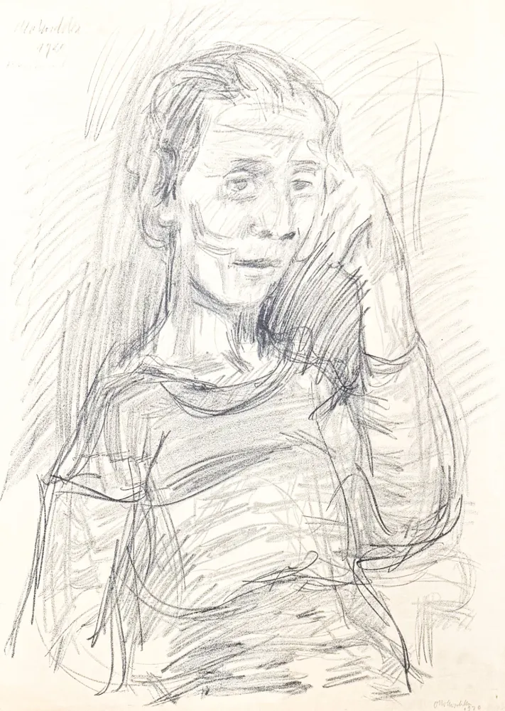 リトグラフ Kokoschka - Oskar Kokoschka (1886–1980) - Madeleine - Lithograph on paper - 1920