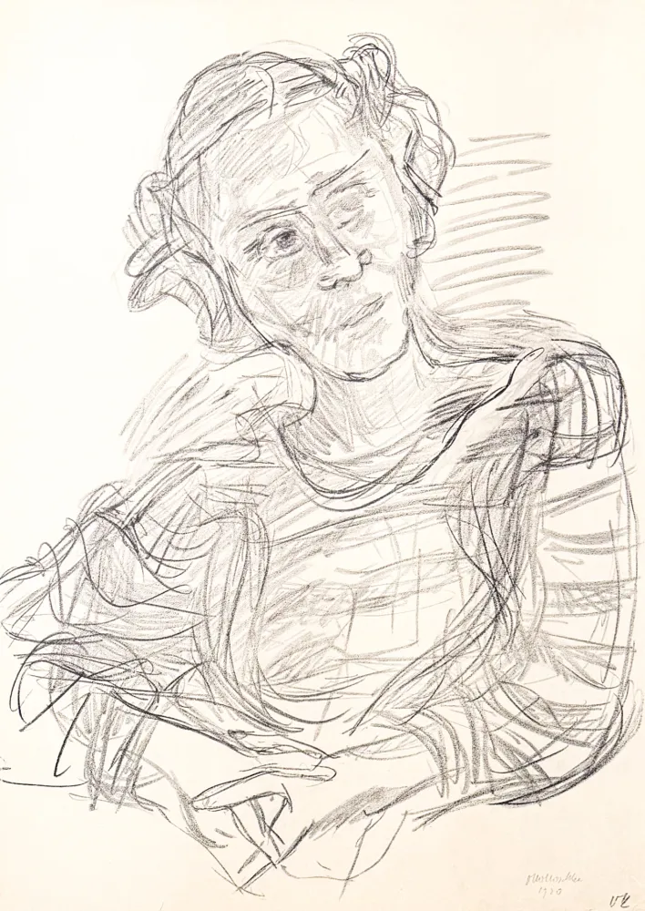 リトグラフ Kokoschka - Oskar Kokoschka (1886–1980) - Madeleine - Lithograph on paper - 1920