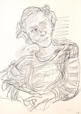 リトグラフ Kokoschka - Oskar Kokoschka (1886–1980) - Madeleine - Lithograph on paper - 1920