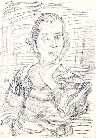 リトグラフ Kokoschka - Oskar Kokoschka (1886–1980) - Madeleine - Lithograph on paper - 1920