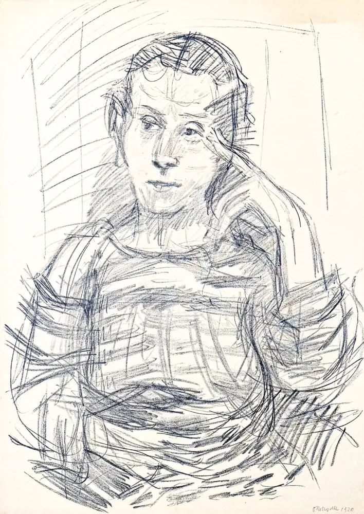 リトグラフ Kokoschka - Oskar Kokoschka (1886–1980) - Madeleine - Lithograph on paper - 1920