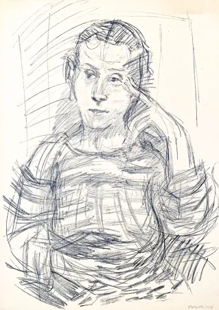 リトグラフ Kokoschka - Oskar Kokoschka (1886–1980) - Madeleine - Lithograph on paper - 1920