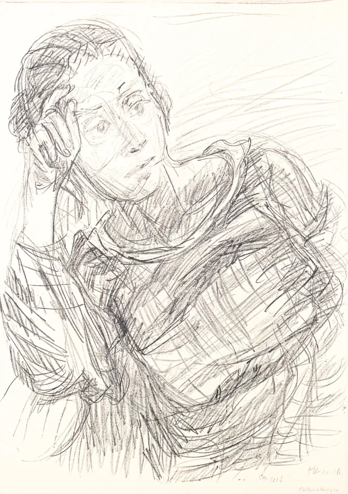 リトグラフ Kokoschka - Oskar Kokoschka (1886–1980) - Madeleine - Lithograph on paper - 1920