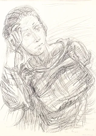 リトグラフ Kokoschka - Oskar Kokoschka (1886–1980) - Madeleine - Lithograph on paper - 1920