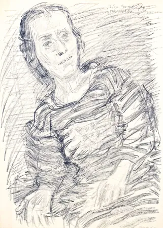 リトグラフ Kokoschka - Oskar Kokoschka (1886–1980) - Madeleine - Lithograph on paper - 1920