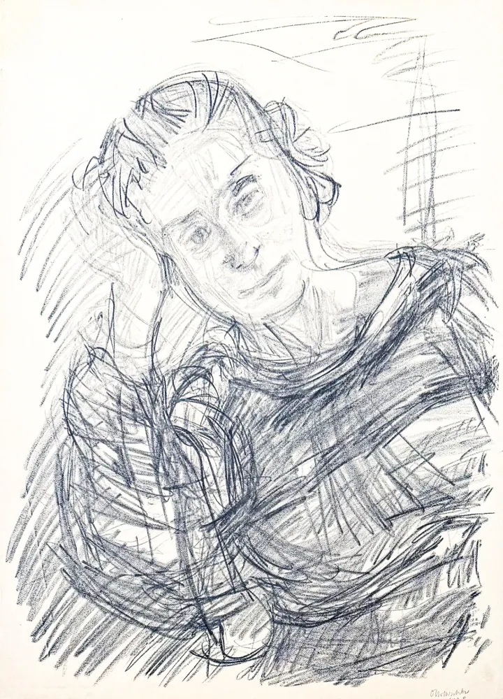 リトグラフ Kokoschka - Oskar Kokoschka (1886–1980) - Madeleine - Lithograph on paper - 1920