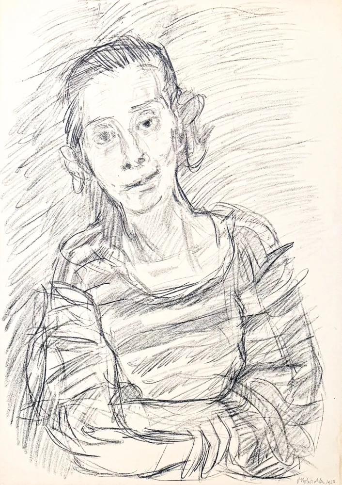 リトグラフ Kokoschka - Oskar Kokoschka (1886–1980) - Madeleine - Lithograph on paper - 1920