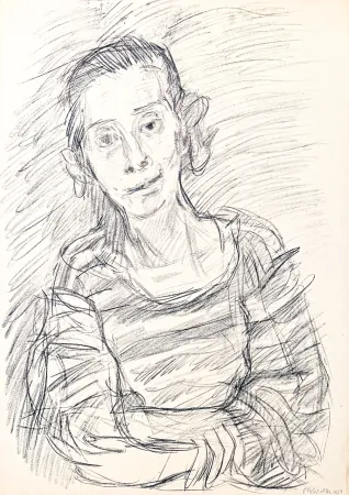 リトグラフ Kokoschka - Oskar Kokoschka (1886–1980) - Madeleine - Lithograph on paper - 1920