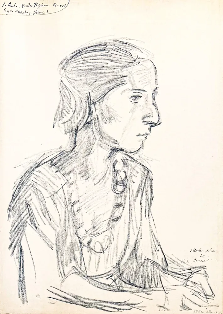 リトグラフ Kokoschka - Oskar Kokoschka (1886–1980) - Madeleine - Lithograph on paper - 1920