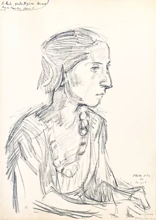 リトグラフ Kokoschka - Oskar Kokoschka (1886–1980) - Madeleine - Lithograph on paper - 1920