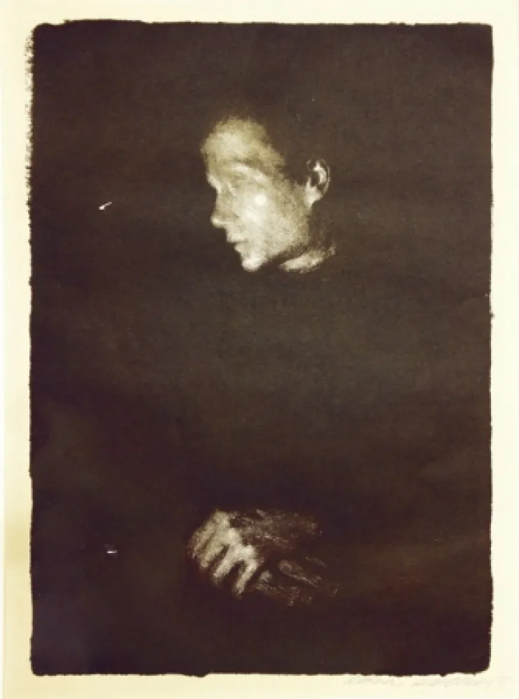 リトグラフ Kollwitz - Arbeiterfrau im Profil Nach Links