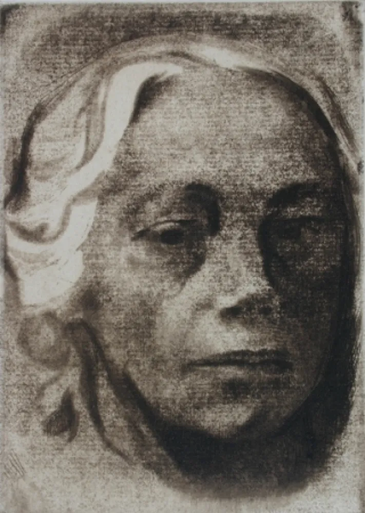 彫版 Kollwitz - Self Portrait