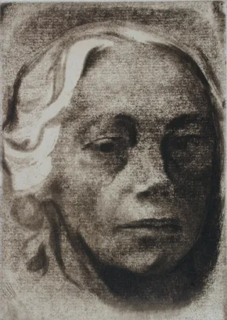 彫版 Kollwitz - Self Portrait