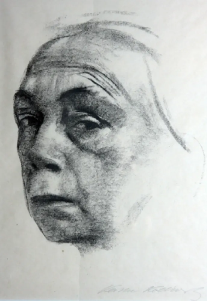 リトグラフ Kollwitz - Self Portrait 
