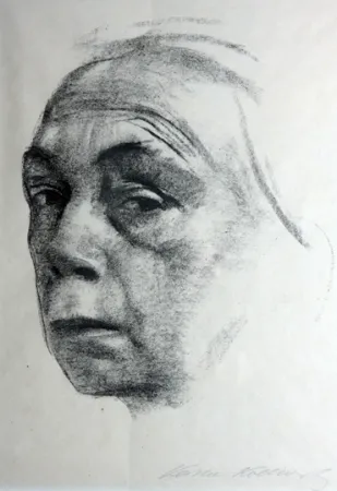 リトグラフ Kollwitz - Self Portrait 