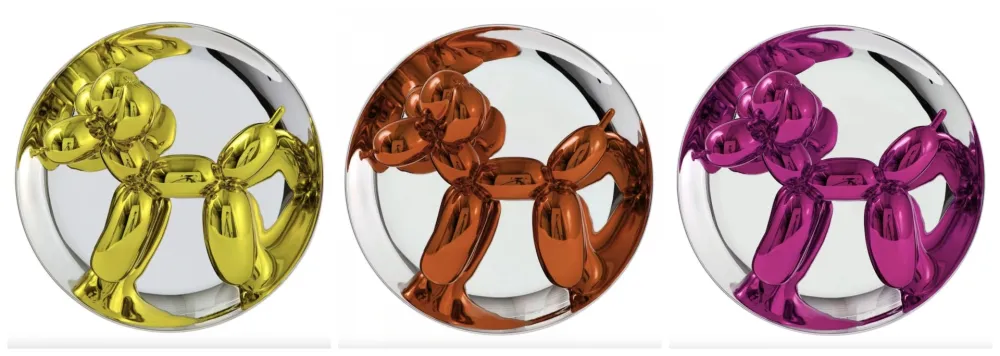 多数の Koons - Ballon Dogs - set of 3