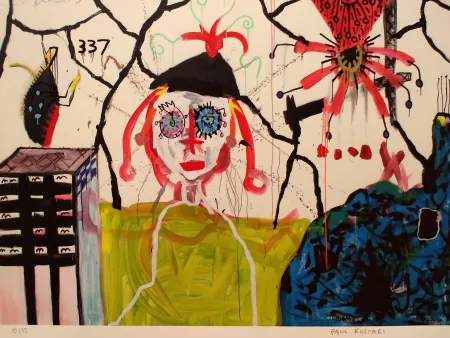 リトグラフ Kostabi - Kostabi