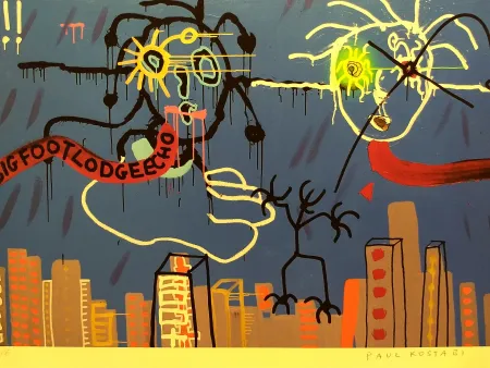 リトグラフ Kostabi - Kostabi