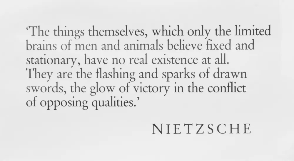 シルクスクリーン Kosuth - NIETZSCHE