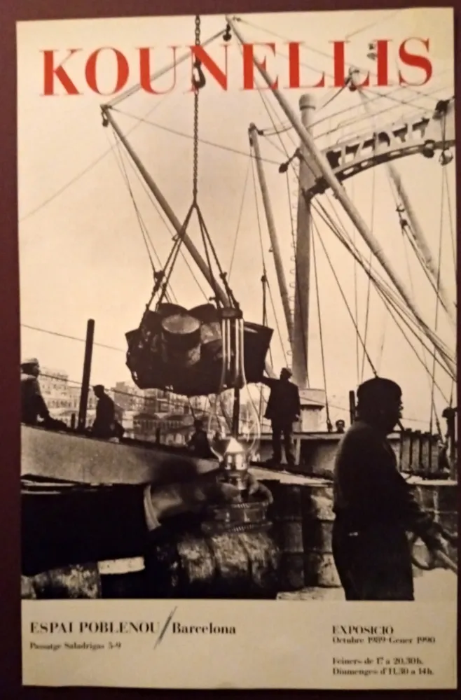 掲示 Kounellis - Exhibition poster Espai Poblenou