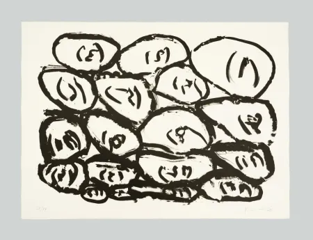 リトグラフ Kounellis - Senza titolo