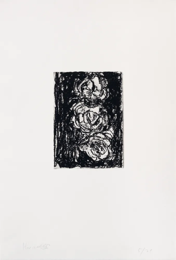 彫版 Kounellis - Trois roses