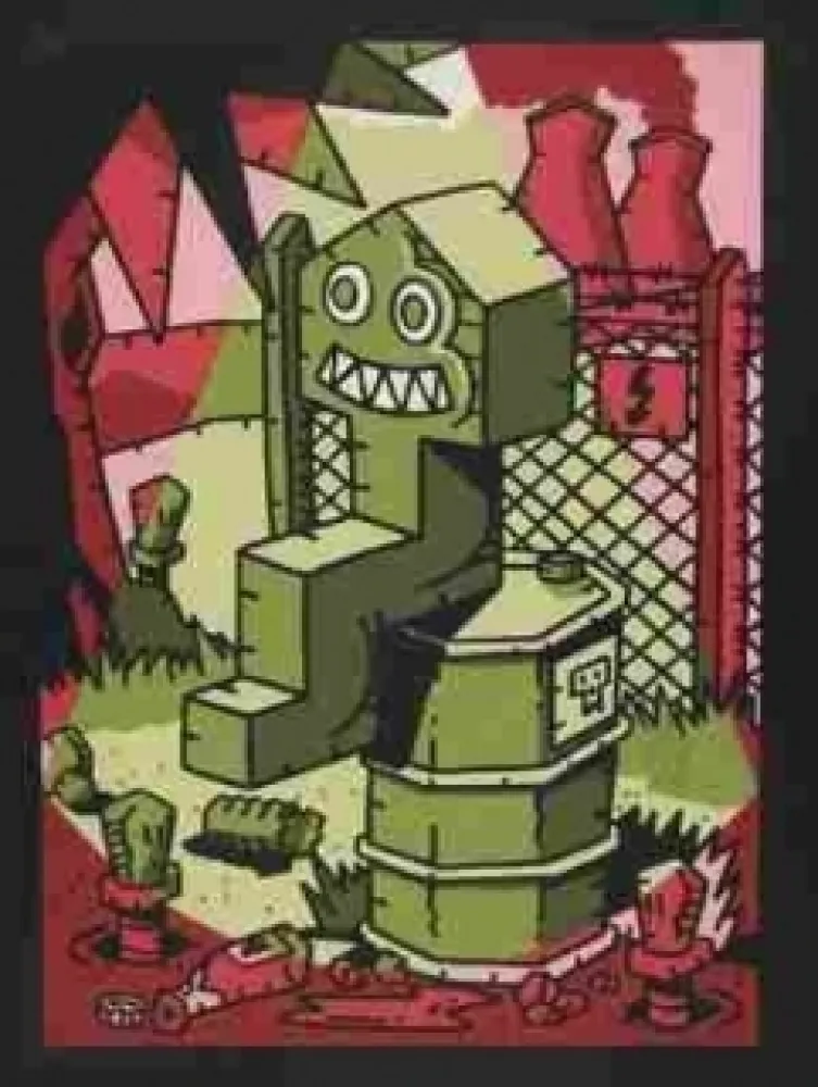 シルクスクリーン Kriki - Sans titre