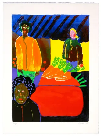 リトグラフ Krøjer - Richard Lenoir Market II