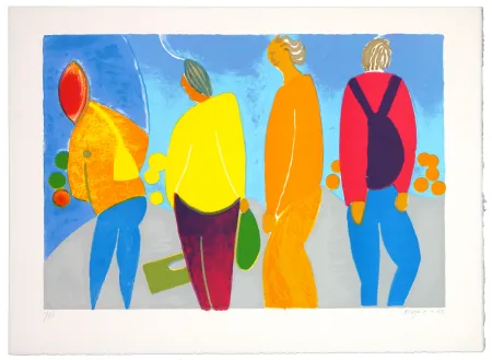 リトグラフ Krøjer - Richard Lenoir Market III