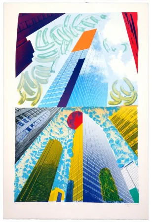 リトグラフ Krøjer - Up town Manhattan